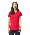 Heavy Cotton Womens T-Shirt RED