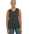Womens Festival Muscle Tank CHARCOAL