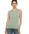 Womens Festival Muscle Tank STONEWASH GREEN