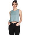 Womens Festival Crop Tank STONEWASH DENIM