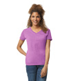 Heavy Cotton Womens V-Neck HEATHER RADIANT ORCHID (50C/50P)