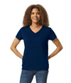 Heavy Cotton Womens V-Neck NAVY