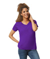 Heavy Cotton Womens V-Neck PURPLE