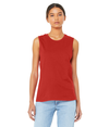 Womens Jersey Muscle Tank RED
