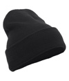 Knit Fold Over Beanie BLACK
