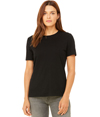 Womens Relaxed Triblend SOLID BLACK TRIBLEND