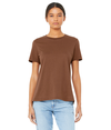 Womens Relaxed Jersey Tee CHESTNUT