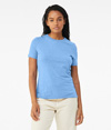 Womens Relaxed CVC HEATHER CAROLINA BLUE