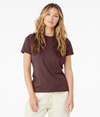 Womens Relaxed CVC HEATHER MAROON