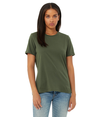 Womens Relaxed Jersey Tee MILITARY GREEN