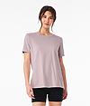 Womens Relaxed Jersey Tee PINK GRAVEL