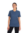 Sueded T-Shirt HEATHER COOL BLUE