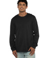 Sueded Long Sleeve T-Shirt BLACK