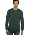 Sueded Long Sleeve T-Shirt HEATHER FOREST GREEN