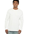 Sueded Long Sleeve T-Shirt WHITE