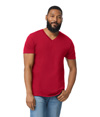 Softstyle Adult V-Neck T-Shirt CHERRY RED