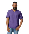 Softstyle Adult V-Neck T-Shirt HEATHER PURPLE (65P/35C)