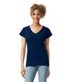 Softstyle Womens V-Neck NAVY