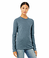 Long Sleeve Jersey Tee HEATHER DEEP TEAL