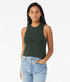 Racerback Cropped Tank HEATHER FOREST