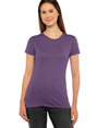 Womens Tri-Blend T-Shirt PURPLE RUSH
