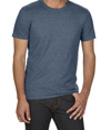 Tri-Blend Adult T-Shirt HEATHER NAVY
