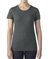 Tri-Blend Womens T-Shirt HEATHER DARK GREY
