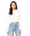 Womens Cropped Hoodie WHITE