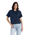 Womens Heavyweight Boxy Tee MIDNIGHT NAVY