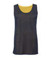 Mesh Reversible Tank NAVY/GOLD