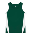Stride Youth Singlet FOREST/WHITE