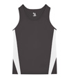 Stride Youth Singlet GRAPHITE/WHITE