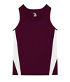 Stride Youth Singlet MAROON/WHITE