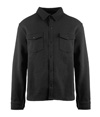 Fleece Snap Jacket BLACK