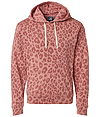 Triblend Fleece Pullover Hood DUSTY ROSE LEOPARD TRIBLEND