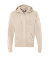 Triblend Full Zip Fleece Hood OATMEAL TRIBLEND