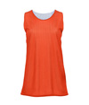 Mesh Reversible Womens Tank BURNT ORANGE/WHITE
