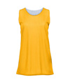 Mesh Reversible Womens Tank GOLD/WHITE