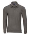 Mens Cuddle Sweater Polo MEDITATION GREY
