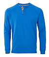 Mens Henley Long Sleeve ELECTRIC ROYAL