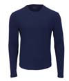 Mens Waffle Knit Long Sleeve NAVY