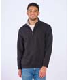 Mens Quarter Zip Pullover BLACK
