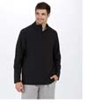 Mens Stretch Woven Quarter Zip BLACK