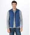 Mens Stretch Woven Vest INDIGO