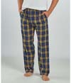Mens Harley Flannel Pant NAVY/GOLD PLAID