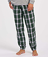 Adult Flannel Jogger GREEN/WHITE PLAID