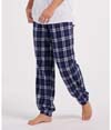 Adult Flannel Jogger NAVY/SILVER PLAID