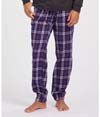 Adult Flannel Jogger PURPLE/WHITE PLAID