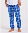 Adult Flannel Jogger ROYAL/SILVER PLAID
