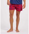 Mens Flannel Short BRICK RED KINGSTON PLAID
